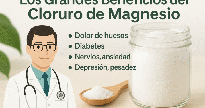 🧪 Los Grandes Beneficios del Cloruro de Magnesio: Dolor de Huesos, Diabetes, Ansiedad, Depresión y Más